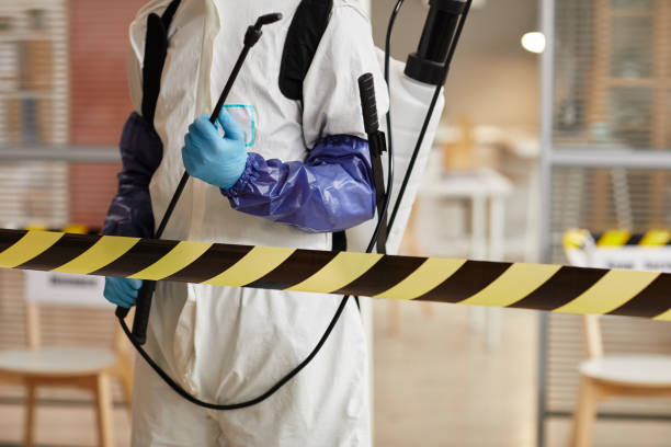 Professional Biohazard technician working in Flanders, NY